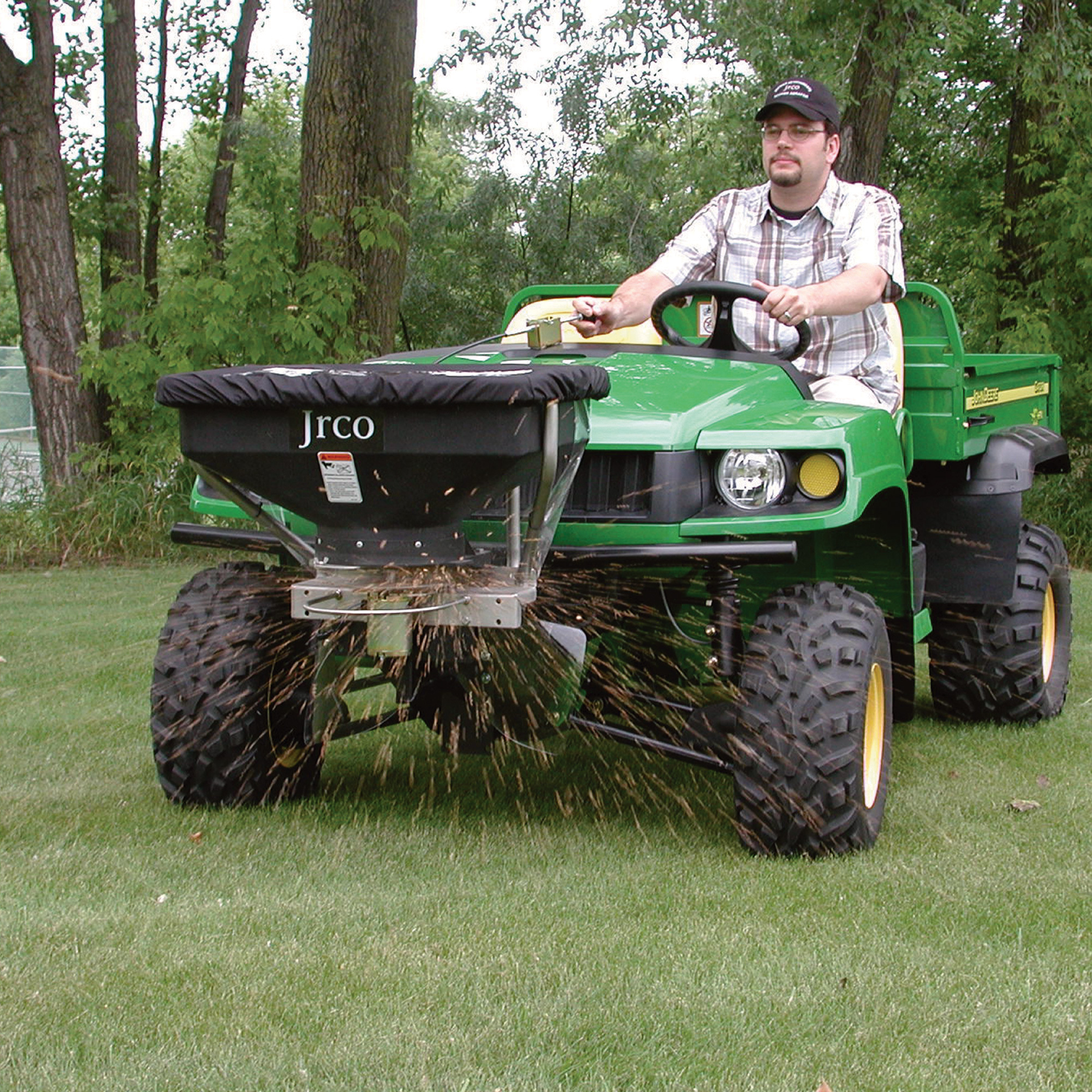 JRCO Broadcast Spreader for UTV, 120-LB. Capacity, Model# 504U.JRC